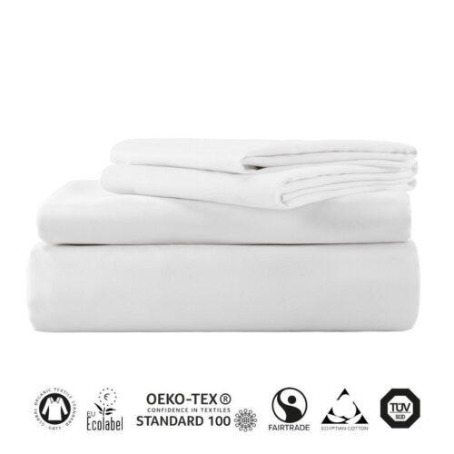 Beckasin Underlakan Eko Fairtrade 1000 tc Egyptisk Bomullssatin Tyr