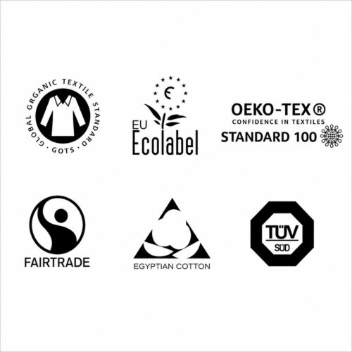 Påslakanset Eko Fairtrade 600 tc Egyptisk Bomullssatin Ella